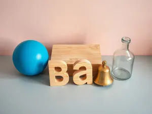 Czteroletnie dziecko z uśmiechem układa kolorowe drewniane puzzle w przytulnym pokoju zabaw.